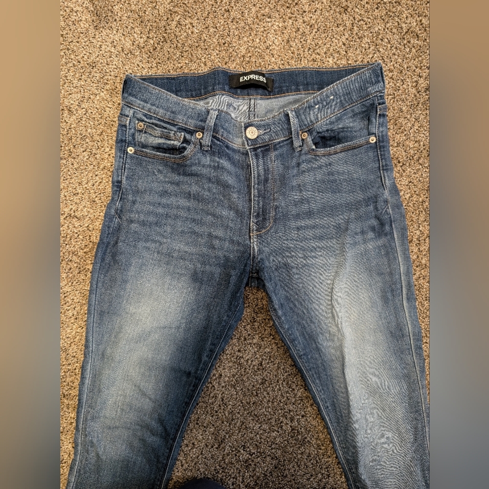 Express Mid-Rise Stretch Jeggings - Sz 8R